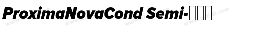 ProximaNovaCond Semi字体转换